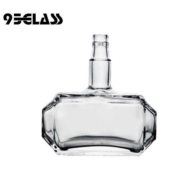 Crystal-clear premium glass bottle – perfect for expensive liquor bottles collection.