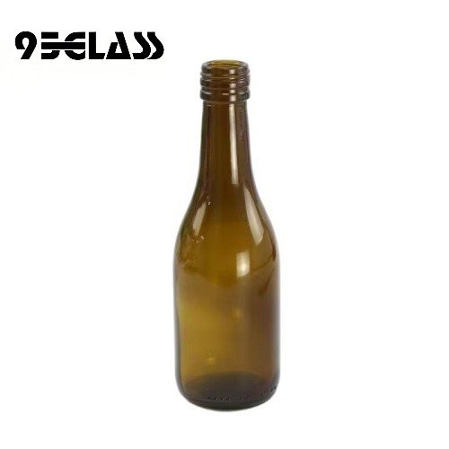 Mini wine bottles made of amber glass for personalized wine packaging