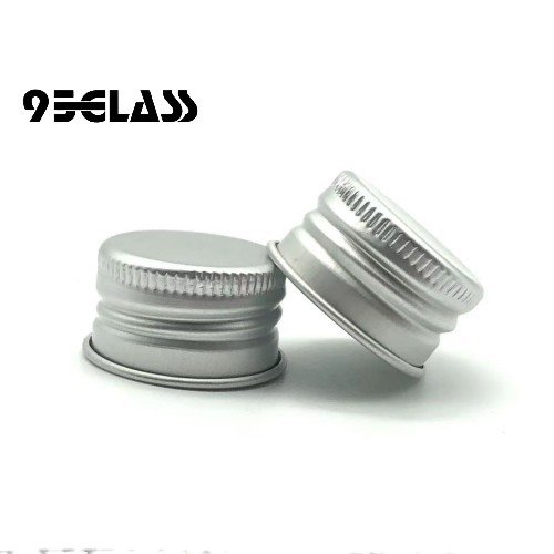 Silver aluminum ROPP cap for liquor bottles